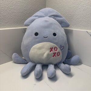 Squishmallows 8” Stacy the Squid XOXO Heart Valentine 2020 Plush Toy